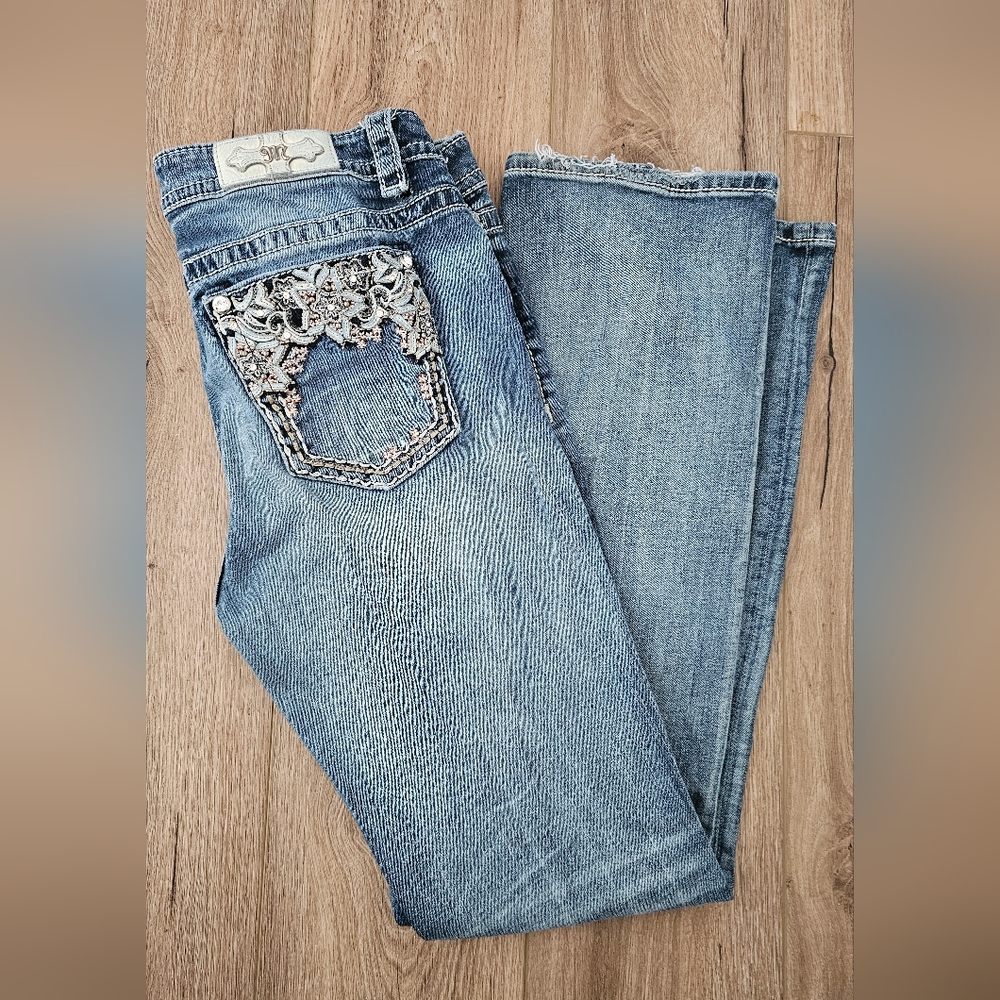 Miss Me Jeans with Seam Rip Under Belt Loop